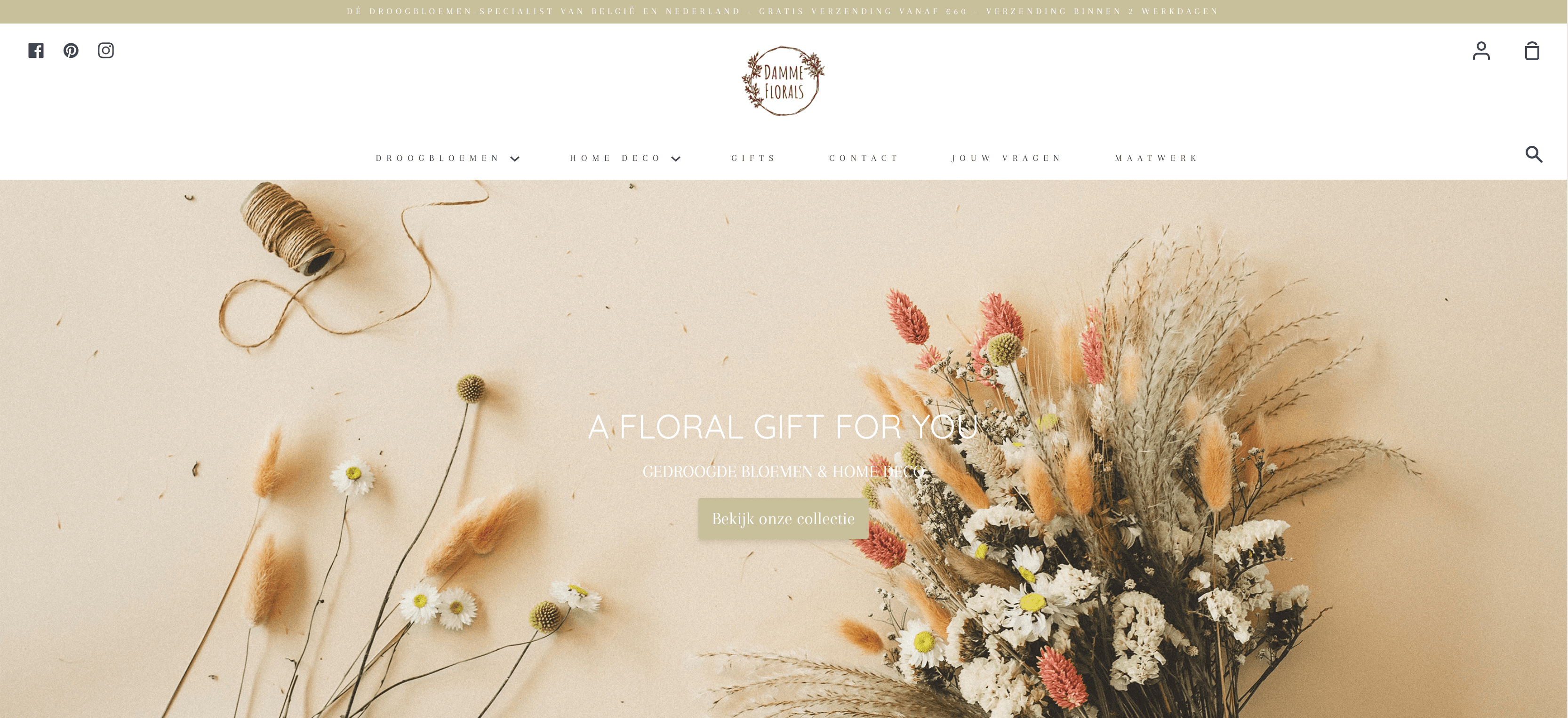 Screenshot of https://gedroogdebloemen.be